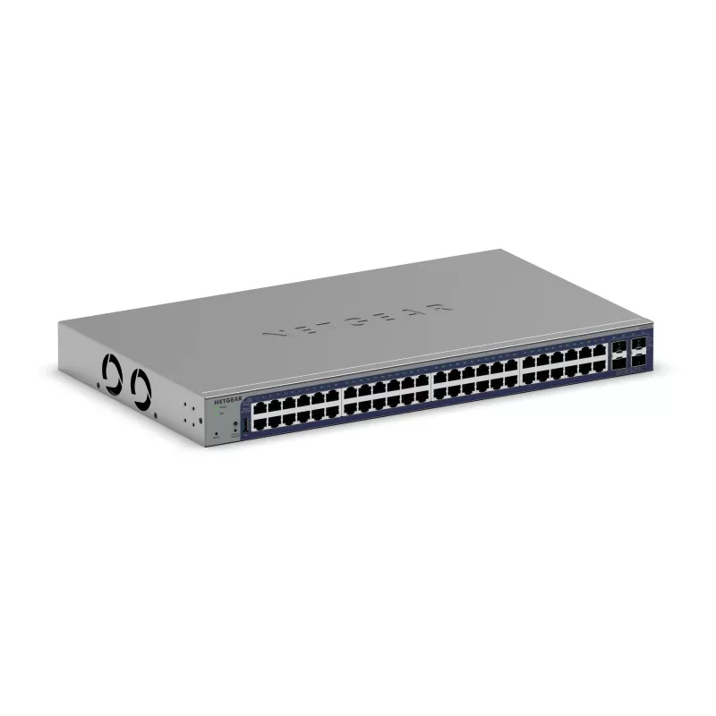Hallatav Gigabit Etherneti kommutaator Netgear GS752TX, 48x RJ-45 10/100/1000, 10G tugi, 1U raam, hall