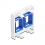 Sisestusraami lisatarvik DELOCK 81557 — plastist võtmeelemendi raam, 45×45×17,5 mm, sinine/valge