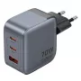 Vention GaN laadija FEXH0-EU 70W — 2x USB-C + 1x USB-A, PD 70W, 100–240V