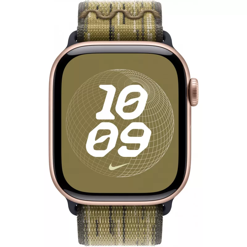 Apple 42mm roheline/hall Nike Sport Loop nutikella rihm