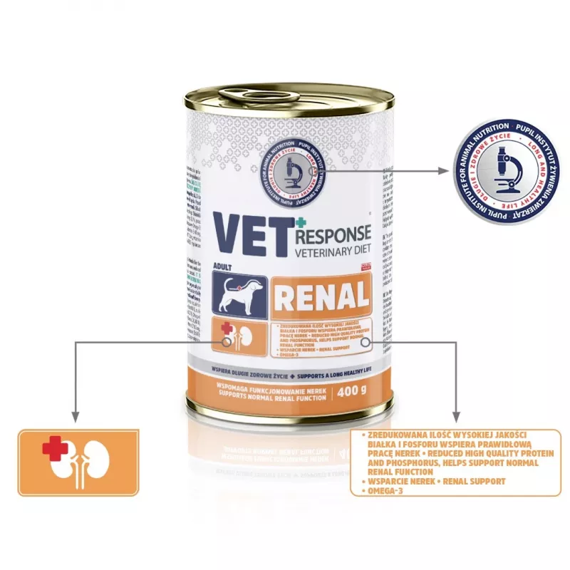 VET RESPONSE Renal - märg koeratoit - 400g