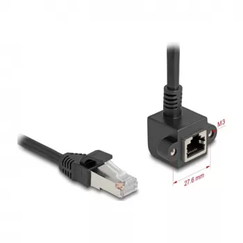 Võrgukaabel DeLOCK 81040 RJ-45 Cat6 0,25 m Must