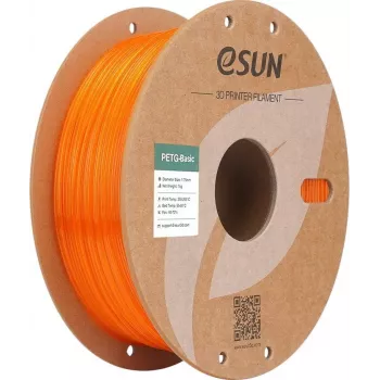 PETG 1.75mm TRANSLUCENT oranž 1kg ESUN 3D FILAMENT (PETG-Basic175T-O1P1)