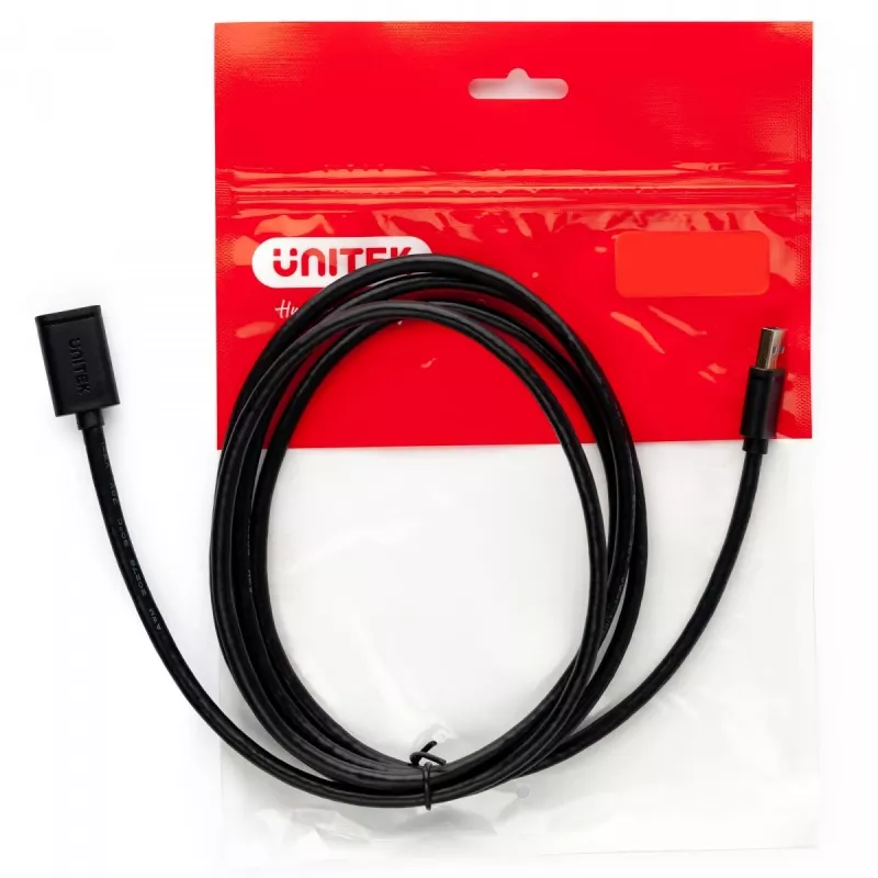 USB-kaabel UNITEK Y-C447GBK 0,5 m USB 2.0 must