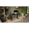 Laud cama meble MOON elektriline reguleeritava kõrgusega sirge laud 1210×670 mm must
