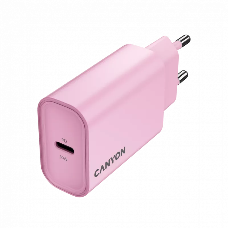 CANYON laadija OnCharge 30CL Max Power 30W 1xPD EU roosa