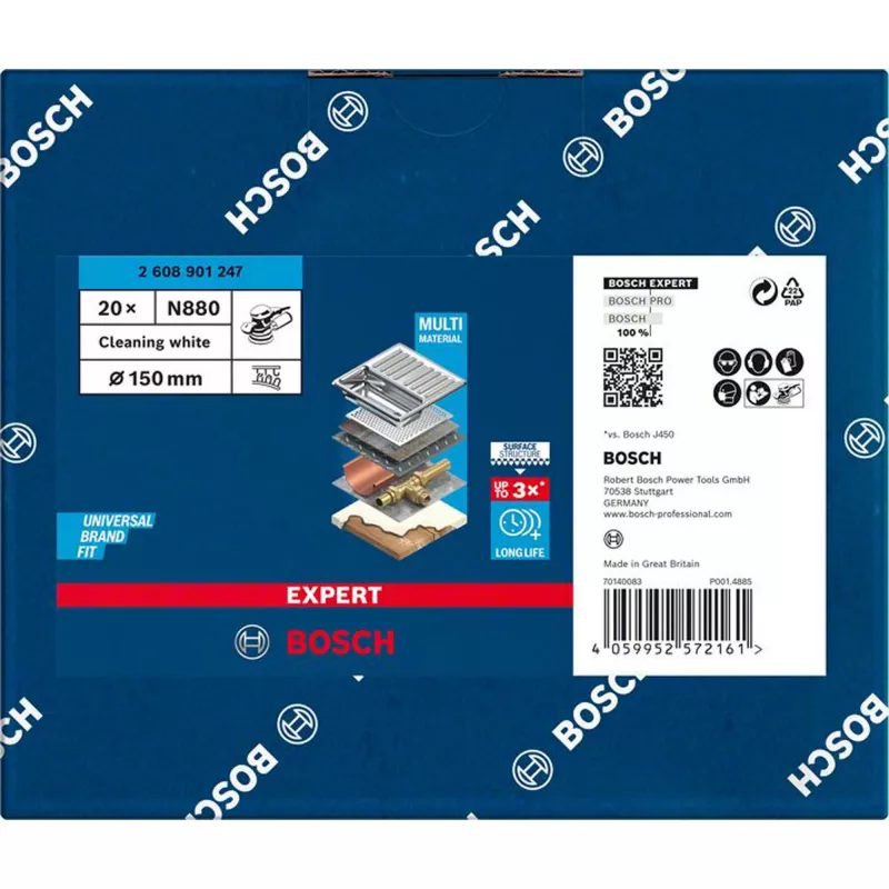 Abrasiivne puhastusketas Bosch Vliesscheibe 150 mm N880 pinna ettevalmistamiseks