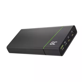 Kantav aku roheline Cell PowerPlay Ultra 26800 mAh, 128W väljund, Quick Charge 3.0, 2x USB‑C, 2x USB‑A, grafiit