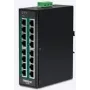 TRENDnet TI-PG160 - kommutaator - haldamata - 16 x 10/100/1000 (PoE+) - DIN-siini kinnitatav, seinale kinnitatav - PoE+ (240 W)