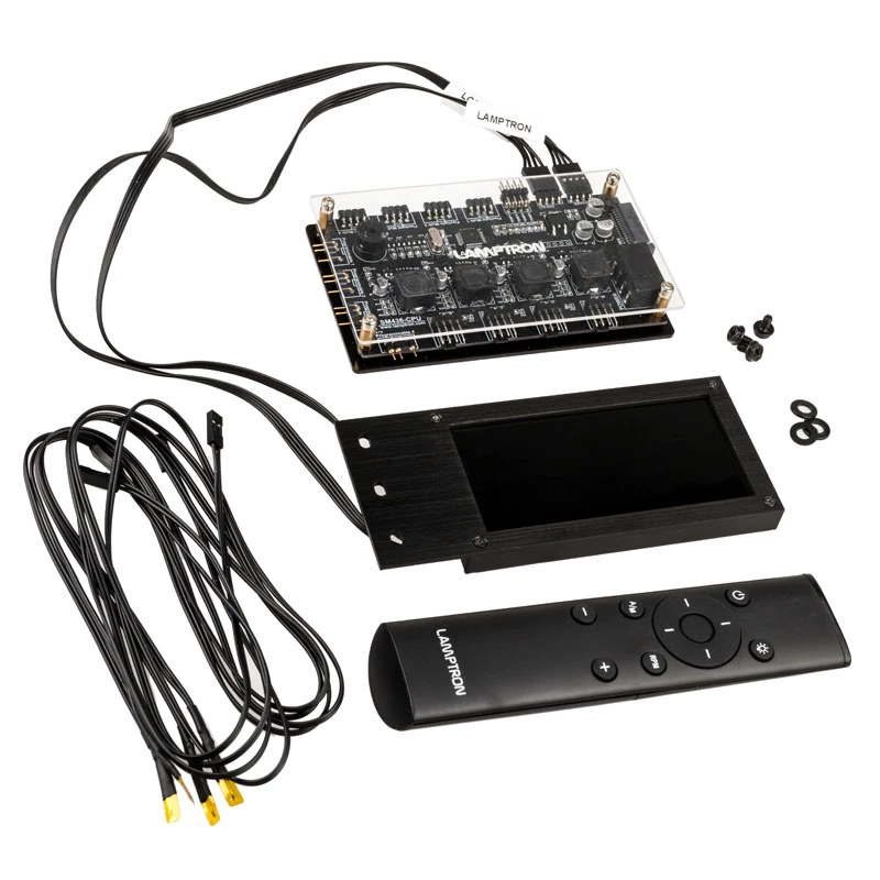 Lamptron SM436 PCI ventilaatori ja RGB LED kontroller, must