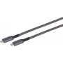 USB-C–USB-C kaabel ShiverPeaks 14-75004, USB 3.2 Gen 2 (10 Gbit/s), 1 m, must/valge