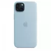 Silikoonümbris Apple iPhone 15 Plus helesinine MagSafe