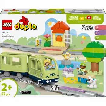 Mängurongikomplekt LEGO DUPLO Interaktiivne Seiklusraudtee 10427, 57 tk, 2 minifiguuri, alates 2. eluaastast