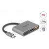 DeLOCK 61071 videokaabli adapter 0,1 m USB USB-C USB USB-C USB Type-A HDMI hall