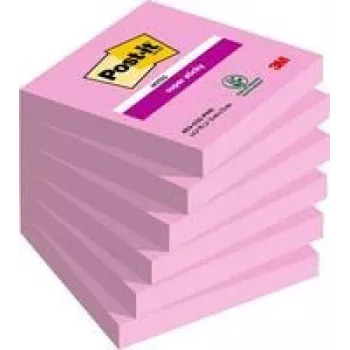 Post-it Super Sticky Sticky Notes extrastark roosa 6 plokki (7100259225)