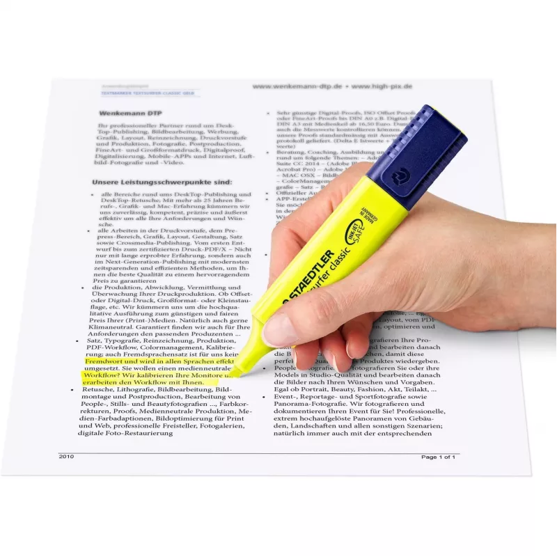 Marker Staedtler Textsurfer classic 364 Meisliteraga Roheline Oranž Roosa Kollane