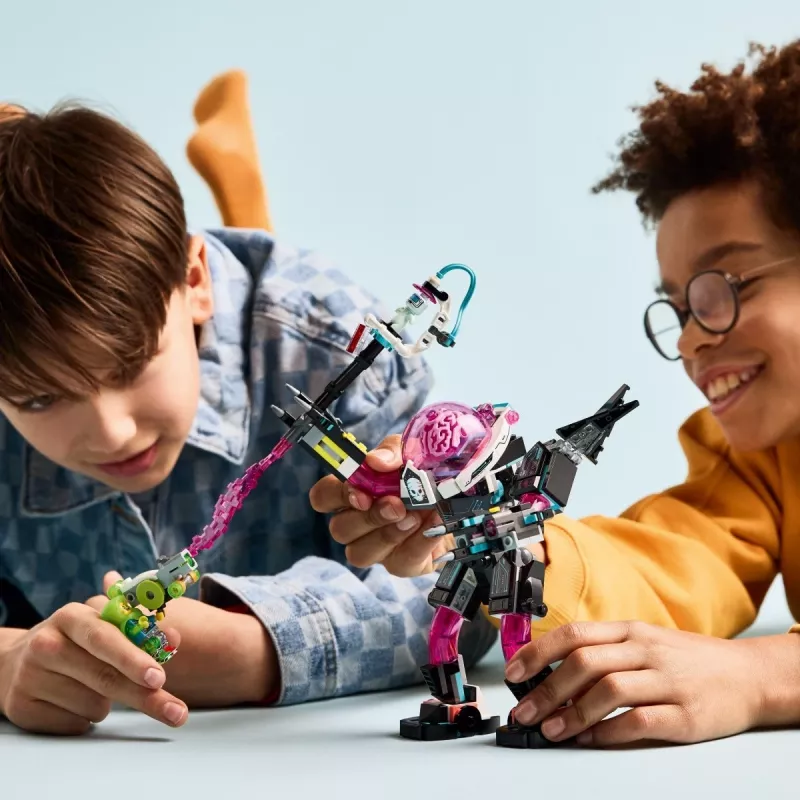 Ehitusmänguasi LEGO 71495 Mateo vs. Cyberbrain Mech — mängukomplekt minifiguuride ja ehitatava mechiga