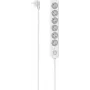 Hama pistikupesa, 6-kohaline, lülitiga, 1,4 m, valge (00116078)