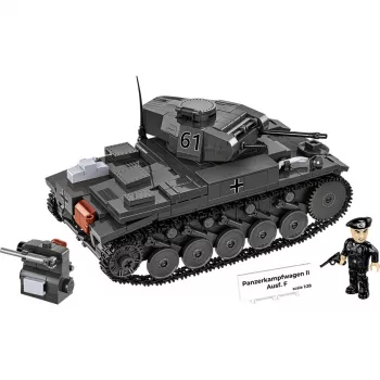 Ehituskomplekt Cobi Panzerkampfwagen II Ausf. F — 813 tk, must, vanus 9+