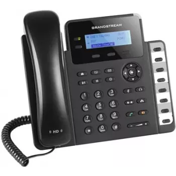 DECT telefon Grandstream GXP1628 — DECT laua-/seinatelefon, LCD 132x48 px, valjuhääldi, 500 kontakti, RJ‑9 peakomplekt