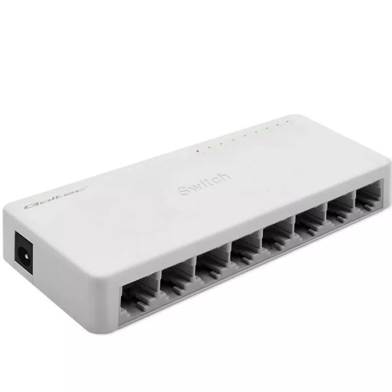 Qoltec võrgulüliti 8xRJ45 porti 1000Mbps LAN
