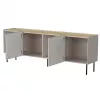 Kummut Cama Meble FELLINI 2000×400×700 mm, kašmiirviimistlus, õlitatud tammepealne