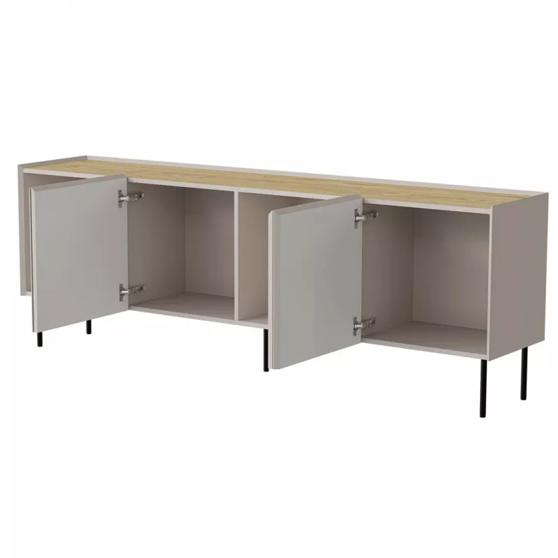 Kummut Cama Meble FELLINI 2000×400×700 mm, kašmiirviimistlus, õlitatud tammepealne