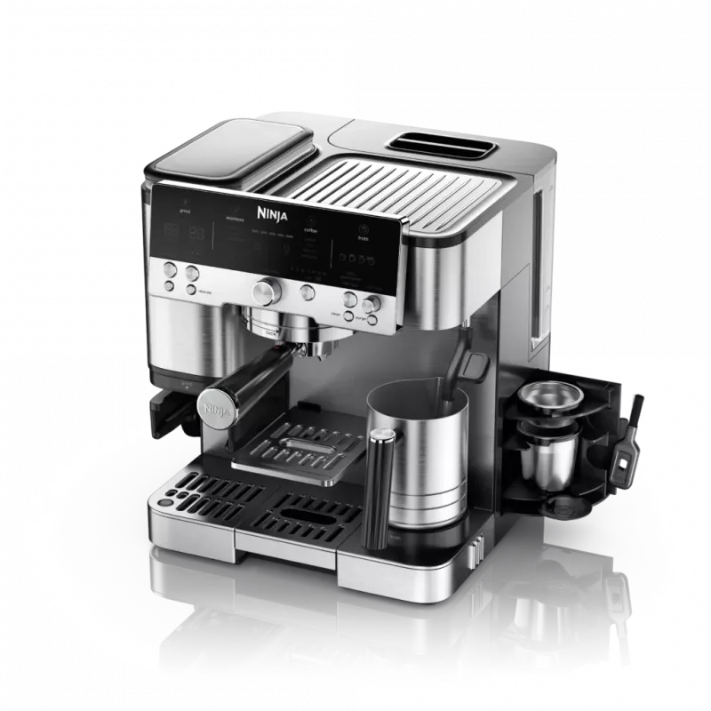 Espressomasin Ninja ES601EU — 2 L veepaak, 1 tassi maht, must/roostevaba teras