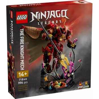 LEGO ehituskomplekt NINJAGO 71846 Tulerüütli mech, 996 tükki, 2 minifiguuri, liigutatavad jäsemed, 260 mm kõrgus