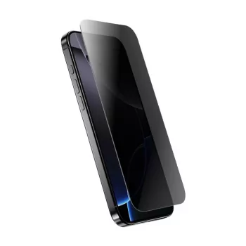 Karastatud privaatsusklaas Crong iPhone 16 Pro jaoks — peegeldusvastane, kriimukindel