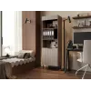 Cama 3 ALMERA Raamaturiiul 60x42x185 pähkel/kašmiir