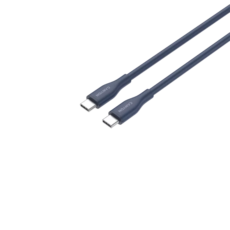 CANYON kaabel CC60SC10 C-C 60W 1m Silikoon tumesinine