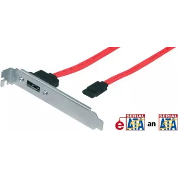 eSATA pesaadapter, 1 port, marsruudib kontrolleri sisemise SATA-pistiku väljapoole (30696)