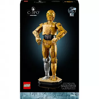 LEGO ehitatav figuur Star Wars C-3PO mudel 75398 — 1 138 osa, 380 mm väljapanekukollektsiooni ese