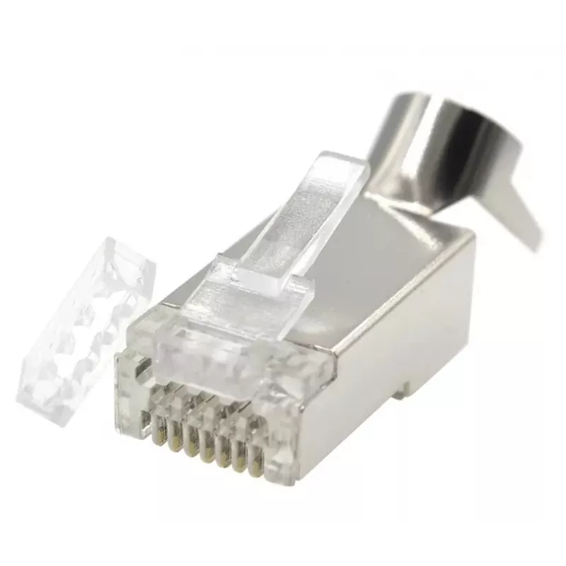 RJ45 pistikud GEMBIRD CAT7 8P8C kullatud 15µ FTP/SFTP, pakendis 100 tk