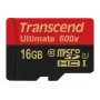 Transcend microSDHC MLC 16GB Class 10 UHS-I 600x + SD-adapter