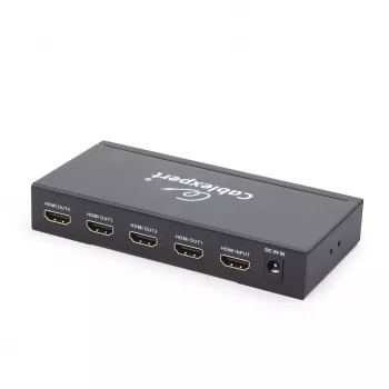 HDMI video splitter GEMBIRD DSP-4PH4-02 — 4× HDMI outputs, HDMI 1.4, 225 MHz, steel case, 146×73×24 mm
