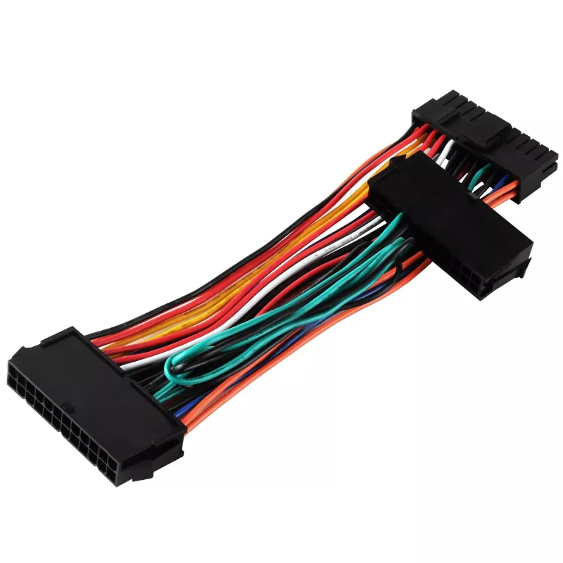 Toiteadapter SILVERSTONE SST-PP10 — kahe 24-kontaktilise pistiku adapter üheks 24-kontaktiliseks pistikuks