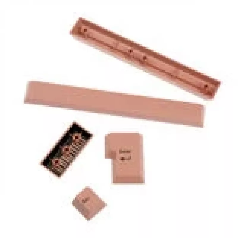 GMK FPTK5052 täiendav ABS klahvikatete komplekt, kaksiksüsti, ISO ja ANSI laiendus, pastelroosa