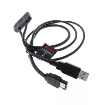 Akasa Flexstor eSATA-kaabel 6,40 cm (2.5) - SATA-HDD ja -SSD (AK-CBSA03-80BK)