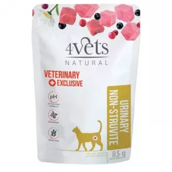 4VETS Natural Urinary Non-struvite - märg kassitoit - 85g