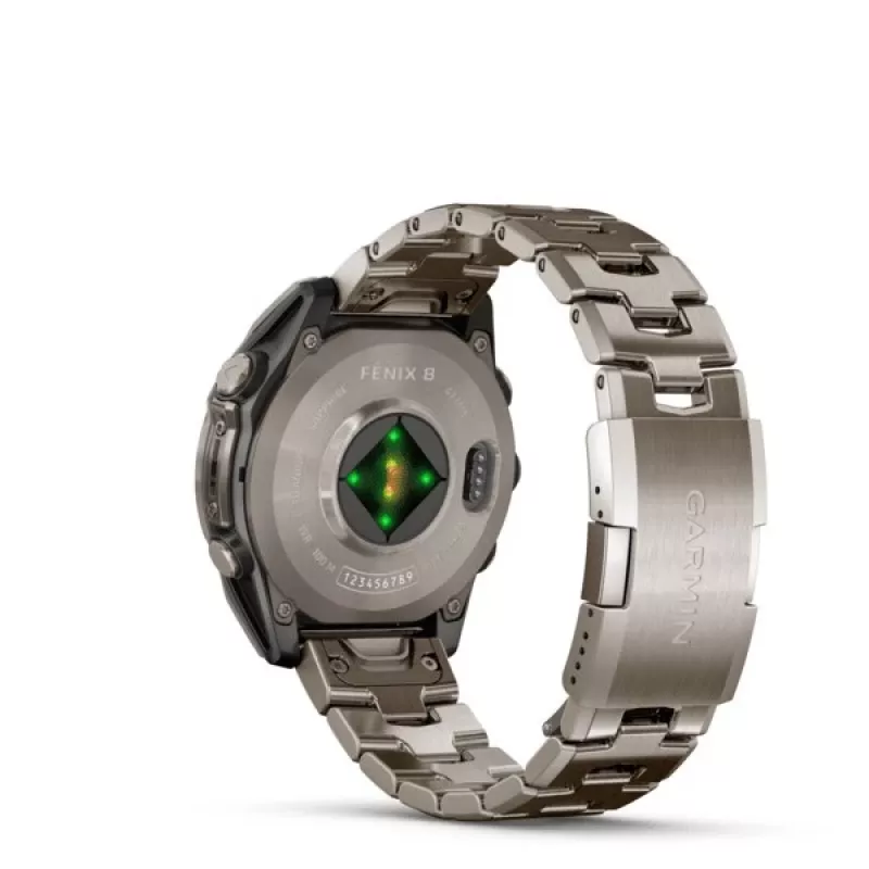 Nutikell GARMIN Fenix 8 47 mm, 1,4 tolli (3,56 cm) AMOLED 454×454, titaan, Wi‑Fi, GPS