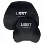 L33T Gaming 160382 Luksuslik mängutooli padjakomplekt, mäluvahust, sametist, ülimalt pehme, must
