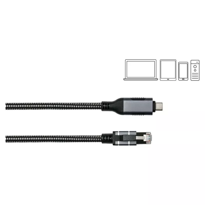 Good Connections Ethernet-kaabel USB-C RJ45, antratsiit, 5,0 m