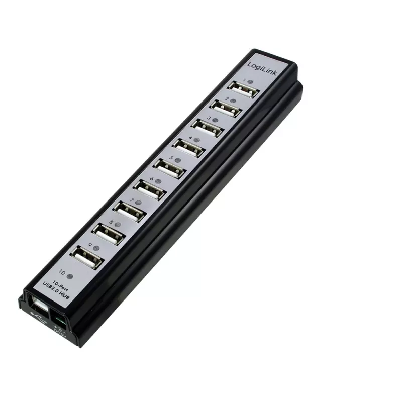 LogiLink UA0096 liidese jaotur 480 Mbit/s Must