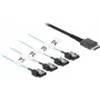DeLOCK 85468 SAS-kaabel 0,5 m 12 Gbit/s Must OCuLink SFF-8611–SATA