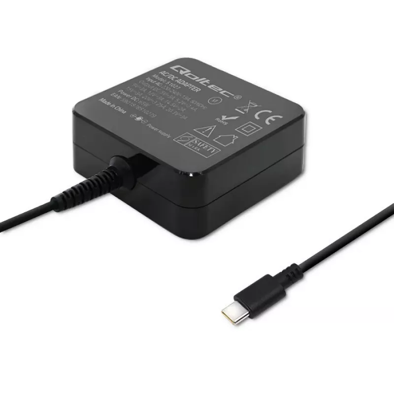 Qoltec 51027 Laadija | 65W | 5-20,3V | 2-3,25A | USB tüüp C | PD