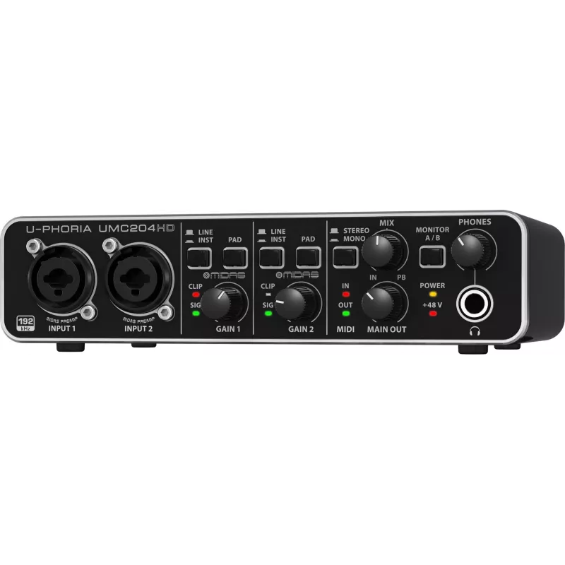 Behringer UMC204HD lisamuusikavarustus