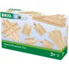 BRIO 33307 raudteekomplekt – 11 puidust detaili laiendamiseks