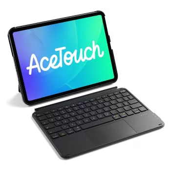 Folio klaviatuuriümbris Inateck KB04122 11-tollisele iPadile — QWERTZ-paigutus, Bluetooth, 500 mAh aku, 450 g